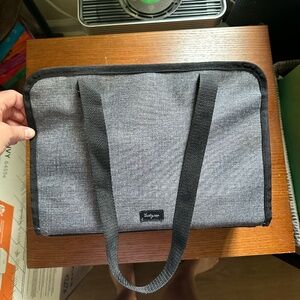 Thirty One Get Creative Caddy - Charcoal Crosshatch
